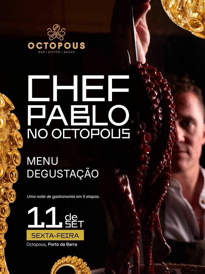 Chef Pablo en Octopous, Búzios
